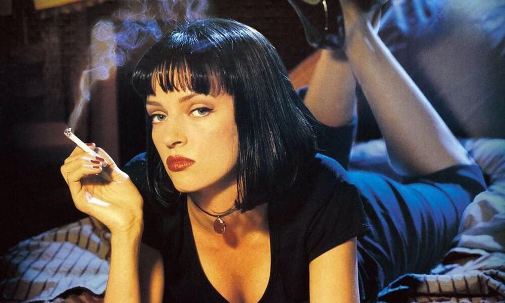 Uma Thurman nei panni di Mia in Pulp Fiction
